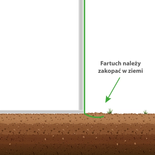 Szklarnia ogrodowa 2X3X2M